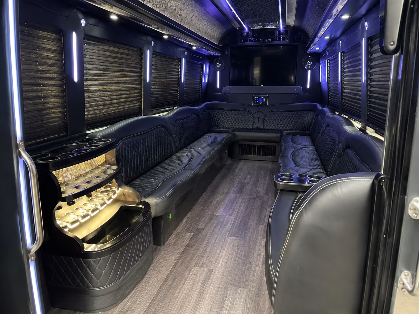 Clovis Bachelor & Bachelorette Transportation party bus exterior