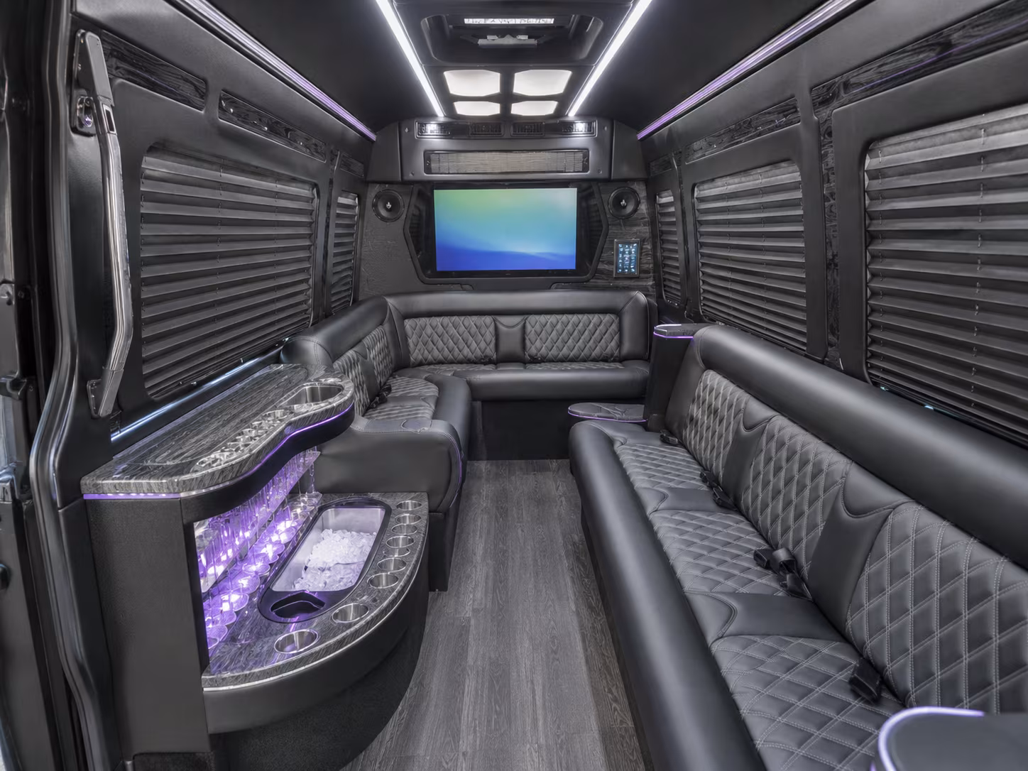 Clovis Corporate Transportation party bus exterior
