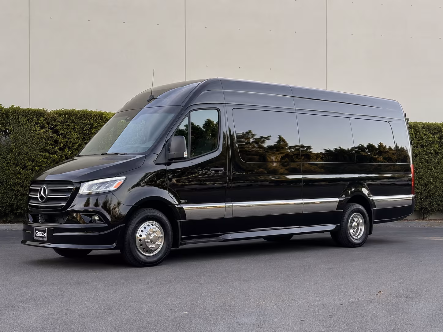 Clovis Corporate Transportation party bus exterior