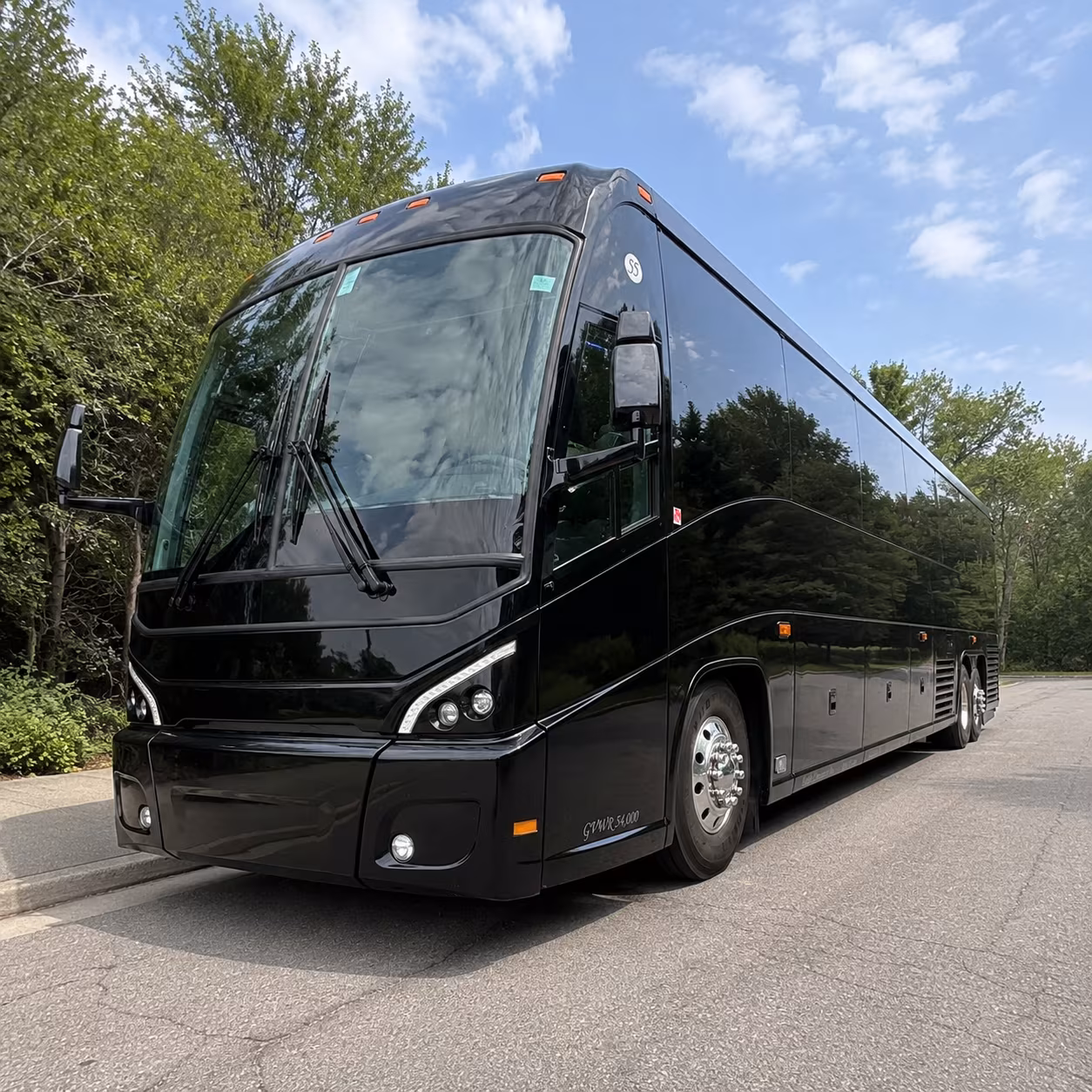 Clovis School Event Transportation party bus interior