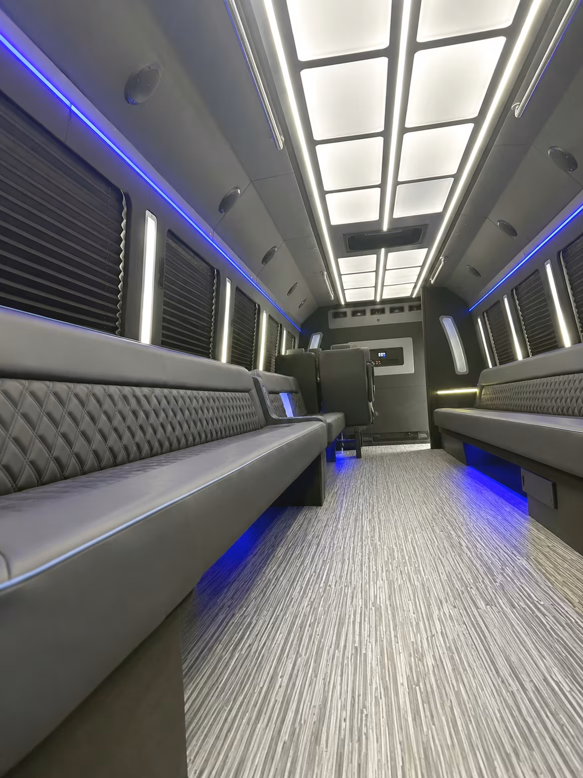 Clovis Sporting Event Transportation party bus interior