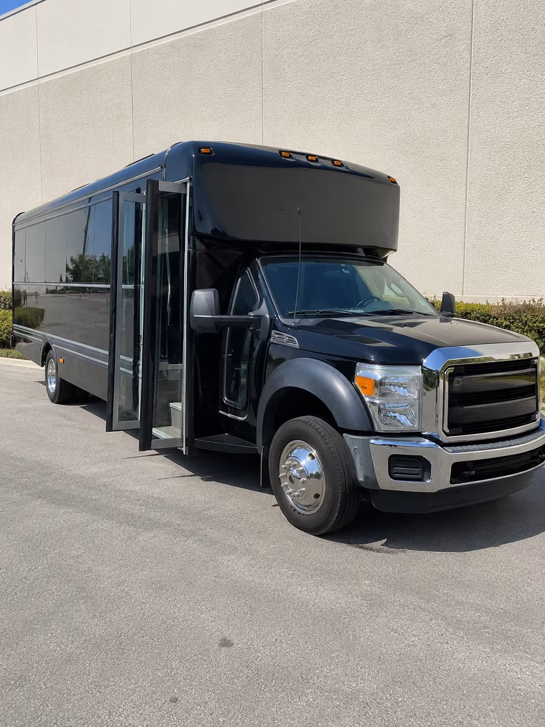 Clovis Sporting Event Transportation party bus exterior