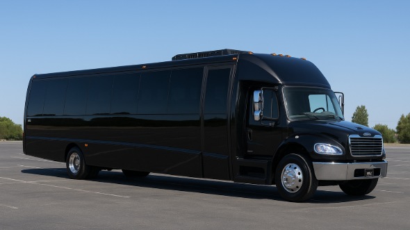 Exterior of Charter Bus Company Visalia's 20 Passenger Party Bus in Visalia