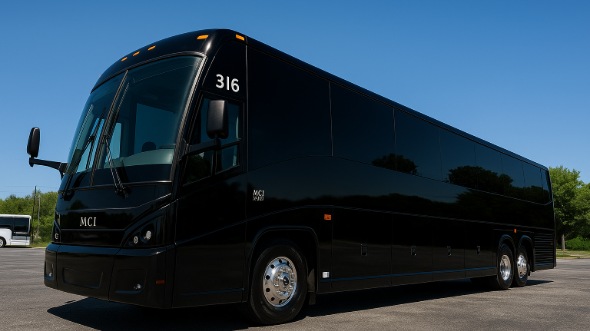 Exterior of Clovis Party Bus Company's 40 Passenger Party Bus in Clovis