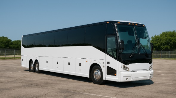 Exterior of Charter Bus Company Modesto's 40 Passenger Party Bus in Modesto